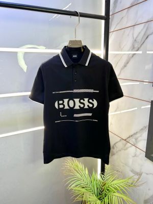 Boss Black Collar Neck Premium Polo T-shirt F3137-B2