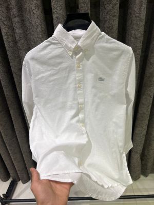 Lacost-e IMPORTED STORE ARTICLE linen fabric SHIRT 
