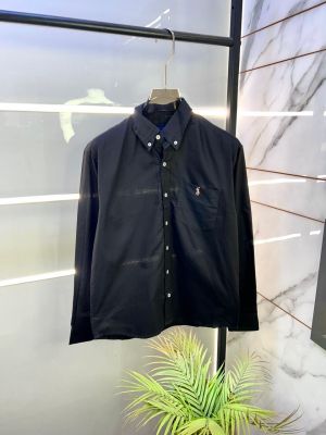 Ralp h Lauren Black Oxford Lycra Premium Shirts F3021-BL