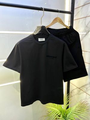 Essential Imported Black Super Premium Back Printed Cord Set With Brand Packing F3497-BL