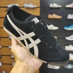 Onitsuk_a Tiger Mexico 66 Slip-On Black Putty  7A Premium Sneakers (D-2030)