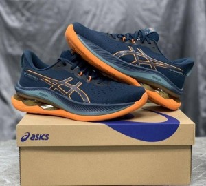 Asic s Gel Kinsei Max French Blue Bright Orange