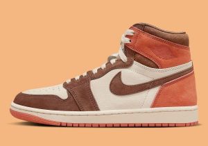 Jordan 1 High Dusted Clay Suede material 514