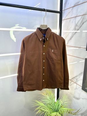 Ralp h Lauren Brown Oxford Lycra Premium Shirts F3021-BR