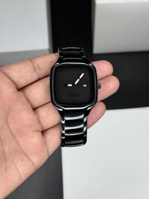 rad o square dial with date black colour