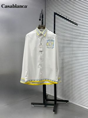 CASABLANCA PREMIUM WHITE SHIRT WITH PREMIUM BOX PACKING