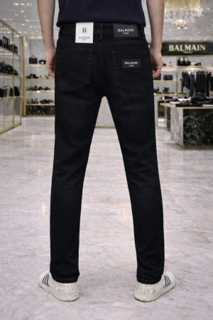 Balmai n Paris Imported Black Super Premium Denim Jeans F3005-BL
