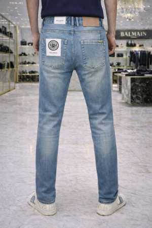 Balmai n Paris Imported Light Blue Super Premium Denim Jeans F3005-B2