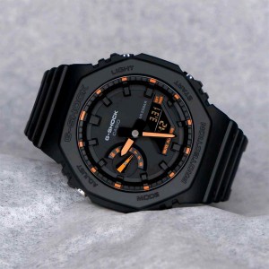 G SHOCK GA 2100 black orange