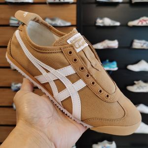 Onitsuk_a Tiger Mexico 66 Slip On Tan White (Desert White) Sneakers (D-2040)