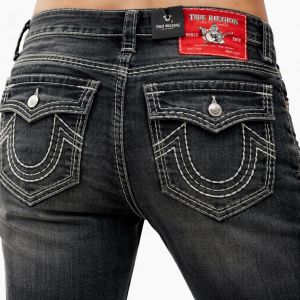 True Religio n Boot cut Premium Imported Stretchable lycra fabric Denim with back flap pocket Design Denim 3883