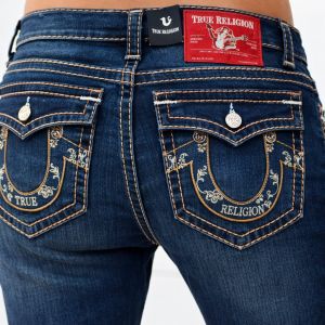 True Religio n Boot cut Premium Imported Stretchable lycra fabric Denim with back flap pocket Design Denim 3886
