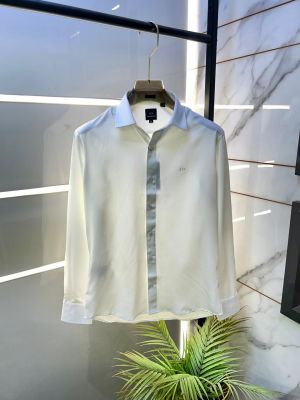 Arman_i Exchange White Premium Shirt With Brand Box Packing And Carry Bag F3202-WH