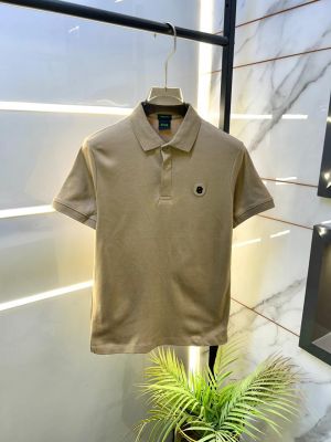 Hugo_Boss Brown Collar Neck Premium Polo T-shirt F3461-BR2