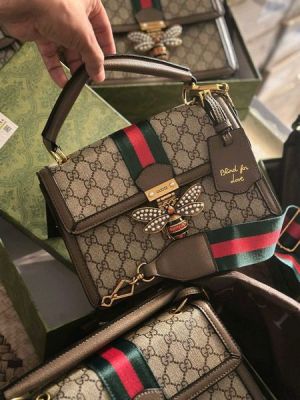 Gucc_i Bee Blind For Love Shoulder Bag Includes Box Dust Bag 