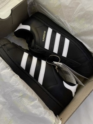 ADIDAS SUPERSTAR BLACK SEMI UA WITH OG BOX FIX
