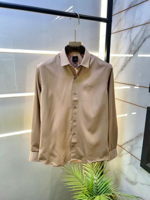 Arman_i Exchange Camel Premium Shirt With Brand Box Packing And Carry Bag F3202-CA