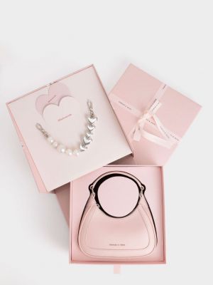 CHARLE.S KEITH HEART CHAIN BAG PREMIUM WITH GIFT BOX