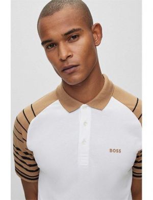 Hugo Bos s Premium polo with 240gsm interlock compact cotton fabric 3892