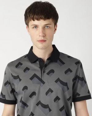 Hugo Bos s Premium polo with 240gsm interlock compact cotton fabric 3888