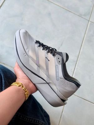 Adida.s Adizero Adios Pro 5 Cream running shoe silver