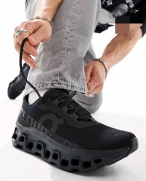 ON CLOUDMONSTER ALL BLACK FL