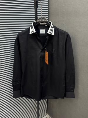 _BURBERRY_BLACK_100%_IMPORTED_FABRIC_CURRENT_STORE_ARTICLE_VERY_PREMIUM_SHIRT_WITH_BRANDBOX_456