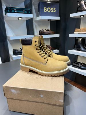 TIMBERLAND BRUSHED LEATHER BOOT NUBAK YELLOW