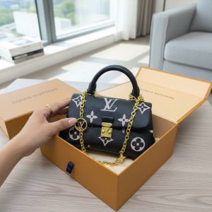 Louis_Vuittion_LV_Madeline_MM_Bicolour_Top_Handle_Bag_With_Box_Dustbag_Slingbelt_Bill