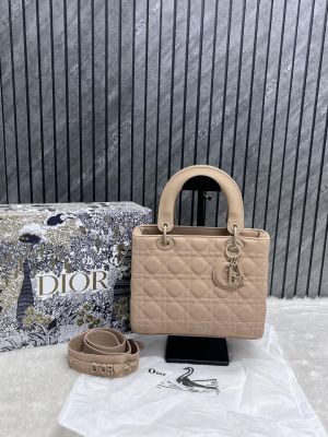Dior_Lady_Matte_Khakhi_Large_Handbag_With_OriginalBox_DustCover