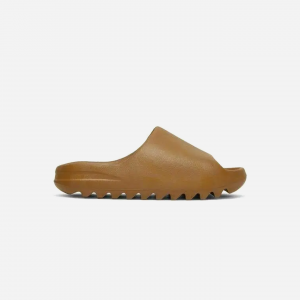 Yeezyy Slide Ochre UA. With Full Accessories Zip Tie Butter Paper Sticker Tags