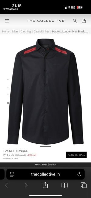 Hacket_t Black Premium Shirt 