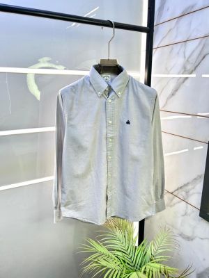 Brooks Brothers Grey Oxford Lycra Premium Shirts F3301-GY