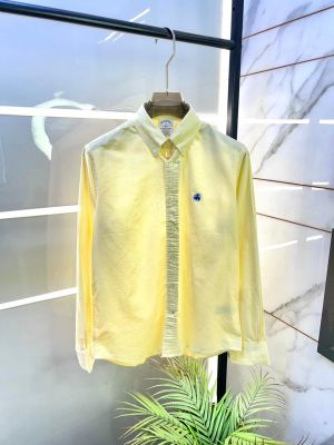Brooks Brothers Yellow Oxford Lycra Premium Shirts F3301-YE