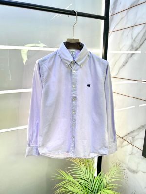 Brooks Brothers Purple Oxford Lycra Premium Shirts F3301-PU