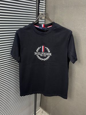 _TOMMY_HILFIGER_BLACK_100%_ IMPORTED FABRIC CURRENT STORE ARTICLE VERY PREMIUM ROUND NECK TSHIRT 458