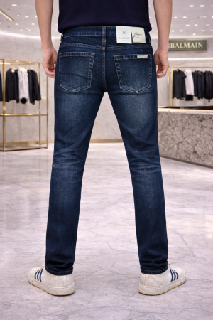 Balmai n Paris Imported Dark Blue Super Premium Denim Jeans F2894-B1