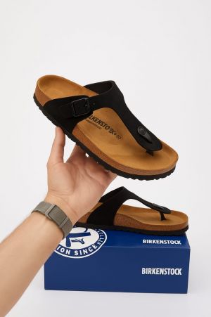 Birkenstock Gizeh Black Suede 1904