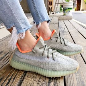 Adida_s Yeezy 350 V2 Desert Sage Reflective Girls 7A Premium (D-2026)