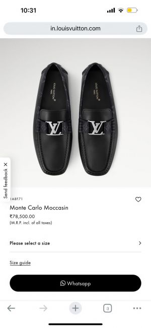 LOUI_S VUITTON MONTE CARLO MONOGRAM LOAFER
