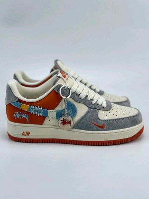 NIK_E AIR FORCE 1 LOW 07 X STUSSY ORANGE FIX