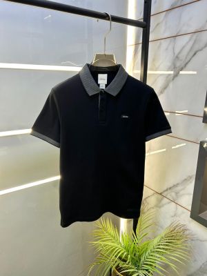 Calvin_Klein Black Collar Neck Premium Polo T-shirt F3514-B2