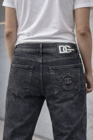  Dolc e and gabban a grey shade straight fit premium imported stretchable lycra fabric denim with emboss logo 3684