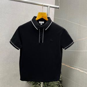 Lacost_e Black Premium Polo Neck Tshirt 526