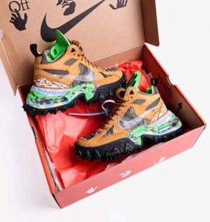 Nikee X Off-WhiteAir Terra Forma Archaeo Brown