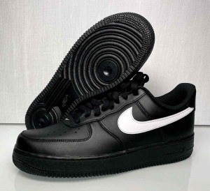 NIkee AirForce 1 Low 07 Shoes Black White  528