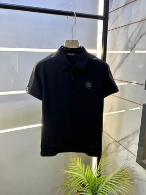 Balmai n Paris Black Imported Premium Polo Collar Neck T-shirt F3506-B2