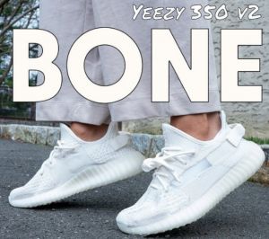Adida_s Yeezy 350 V2 Bone Girls  Semi UA 7A Quality  Full Kit Accessories (D-2061)