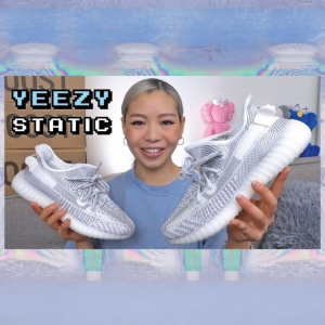 Adida_s Yeezy 350 V2 Static Reflective Girls  Semi UA 7A Quality Full Kit Accessories (D-2062)