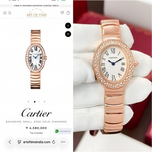 *CARTIER
Model - Baignoire
For - Her 
Quality - 7AA Ultra- Premium
Dial Size - 32mm